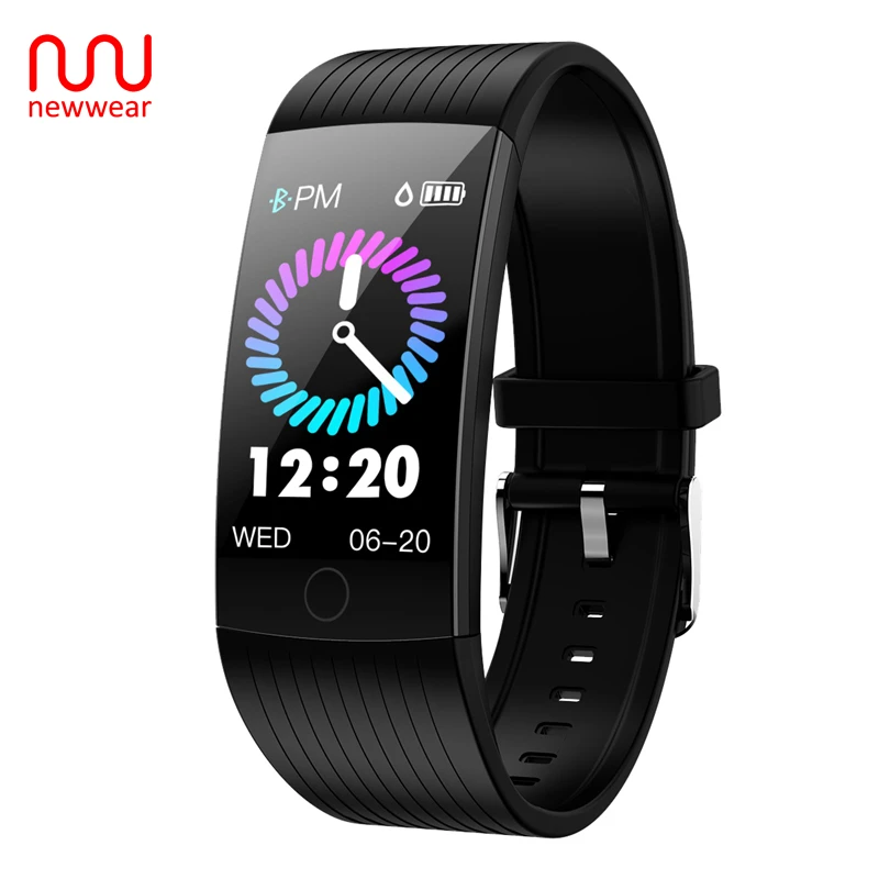 Смарт-браслет Newwear Q18 IP68 водонепроницаемый смарт-браслет с экраном 1 14 дюйма для