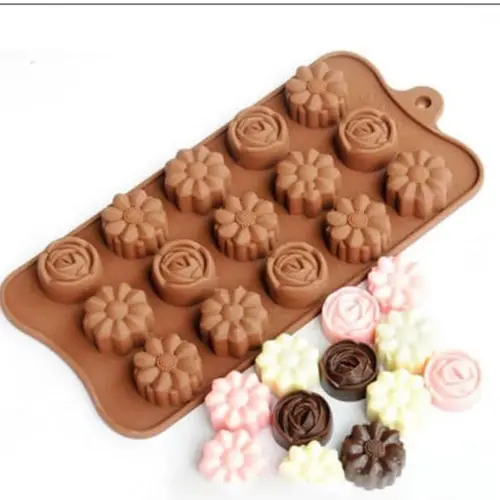 Нам силиконовые цветок DIY украшения торта Плесень Конфеты Cookies шоколад для