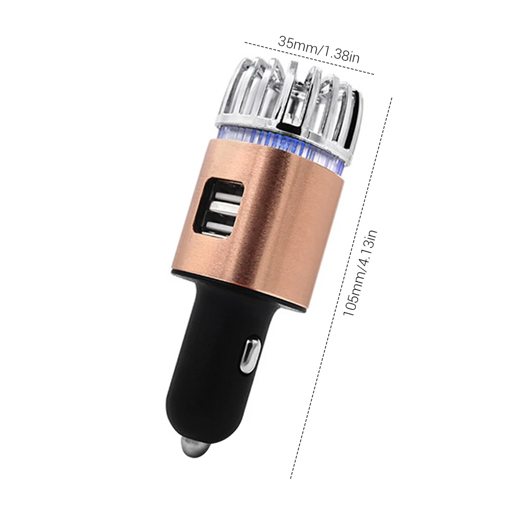 2 в 1 автомобильный очиститель воздуха с двумя USB портами|Очиститель авто| |