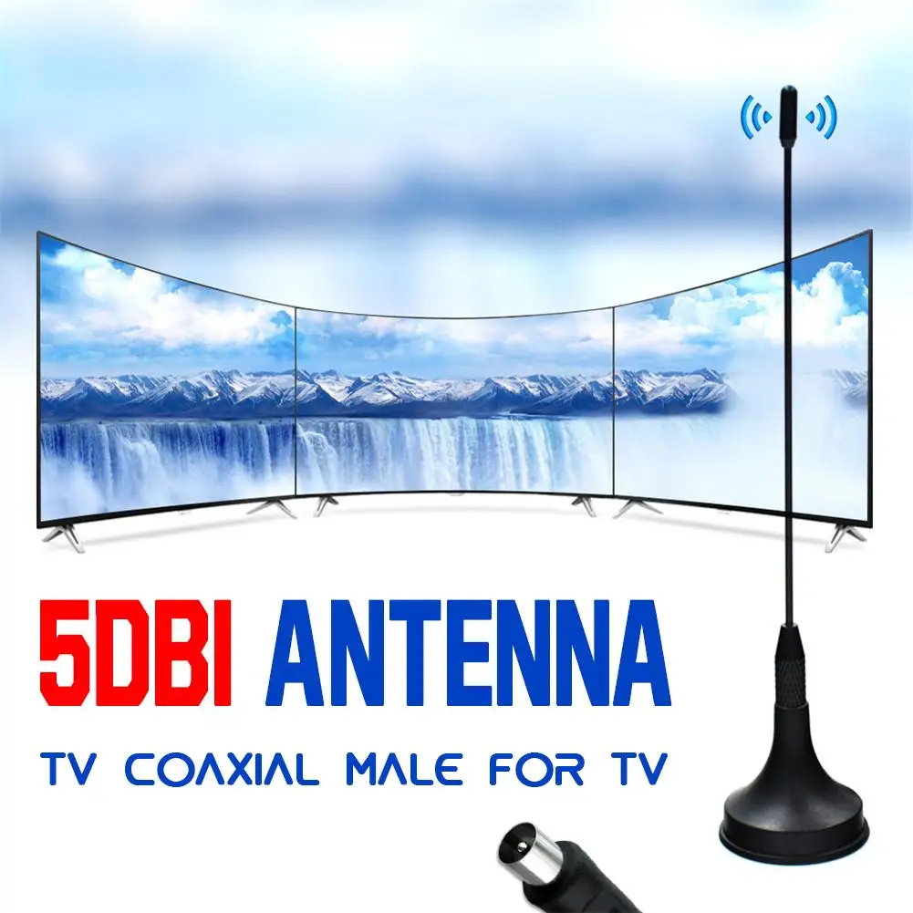 ТВ антенна 1080P DVB T HD цифровая VHF UHF 50 миль 5dBi высокое качество быстрая доставка #