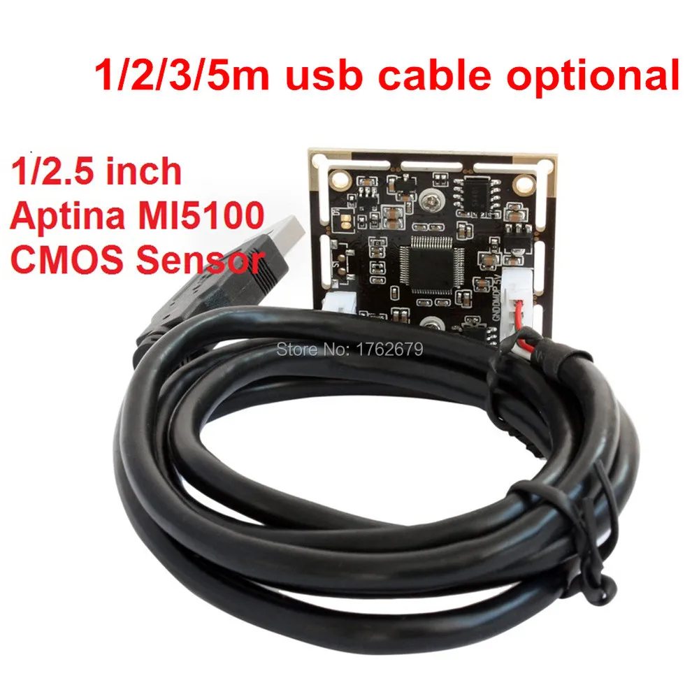 USB веб камера 5 Мп высокой четкости CMOS Aptina MI5100 Камера Эндоскоп Бесплатный драйвер
