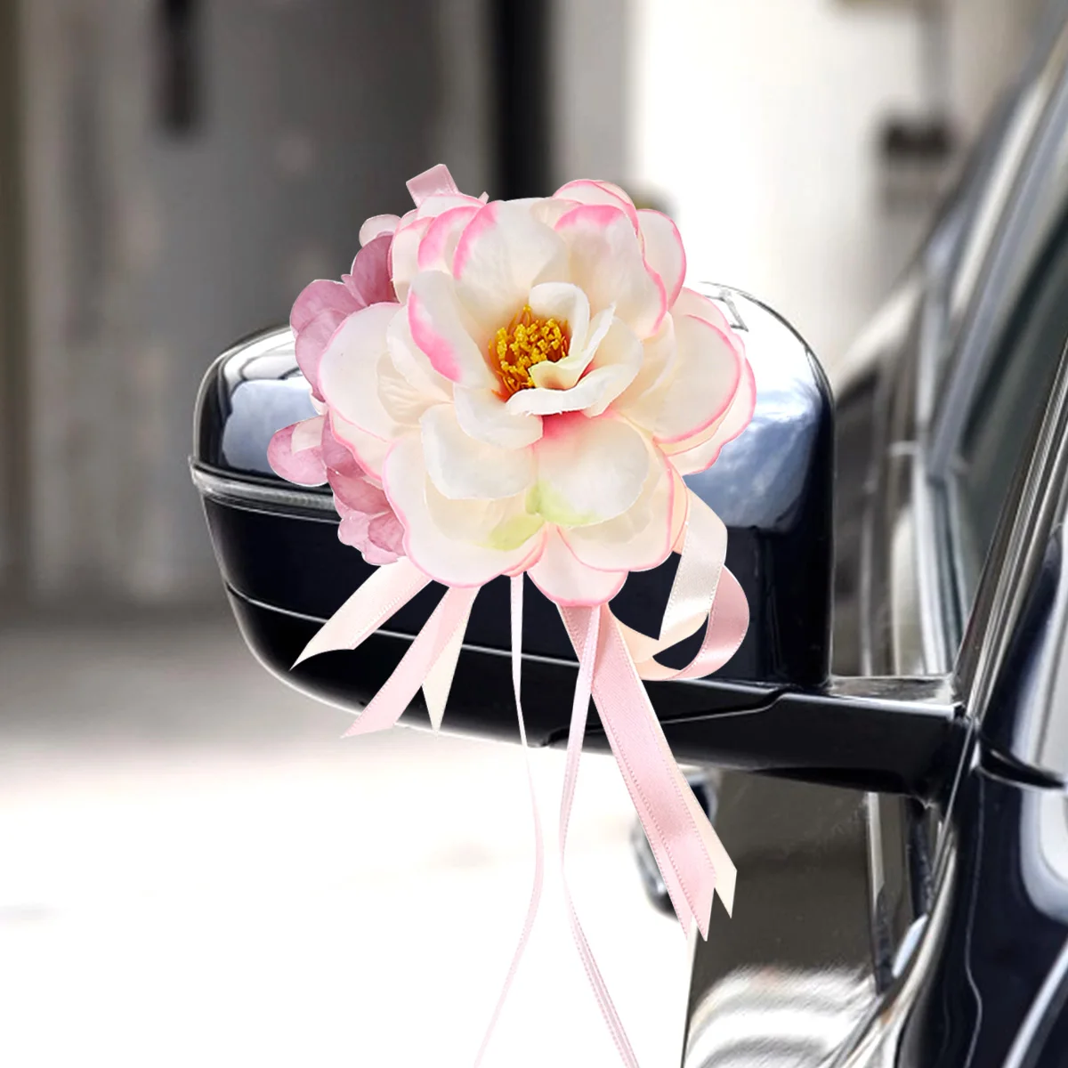 1 шт. свадебное оформление автомобиля цветок дверные ручки зеркало заднего вида