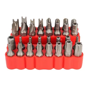 33 шт. звездообразный шестигранный ключ звездообразный Мини Набор насадок для электрической отвертки хромированный Vandium Набор насадок для безопасности Набор отверток с защитой от взлома