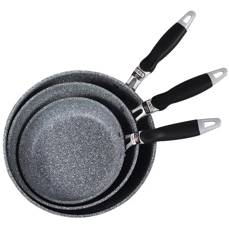 

Medical Stone Pan Set Forged Aluminum Non-stick 20/26/28cm Frying Pan Ceramic Coating Easy Clean for Induction Cooker Gas Stove