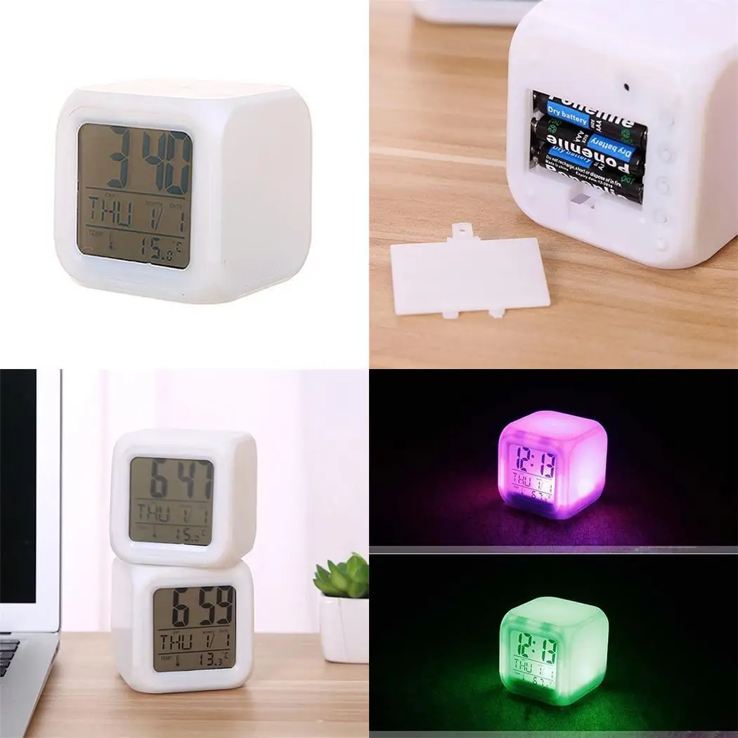 Портативный немой таймер отключения часы Househole семь 3 x AAA батарея (не включает)