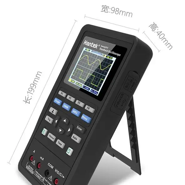 Осциллограф цифровой Hantek 3-в-1 2D72 250MSa/S USB-мультиметр портативный 2-канальный 40 МГц 70