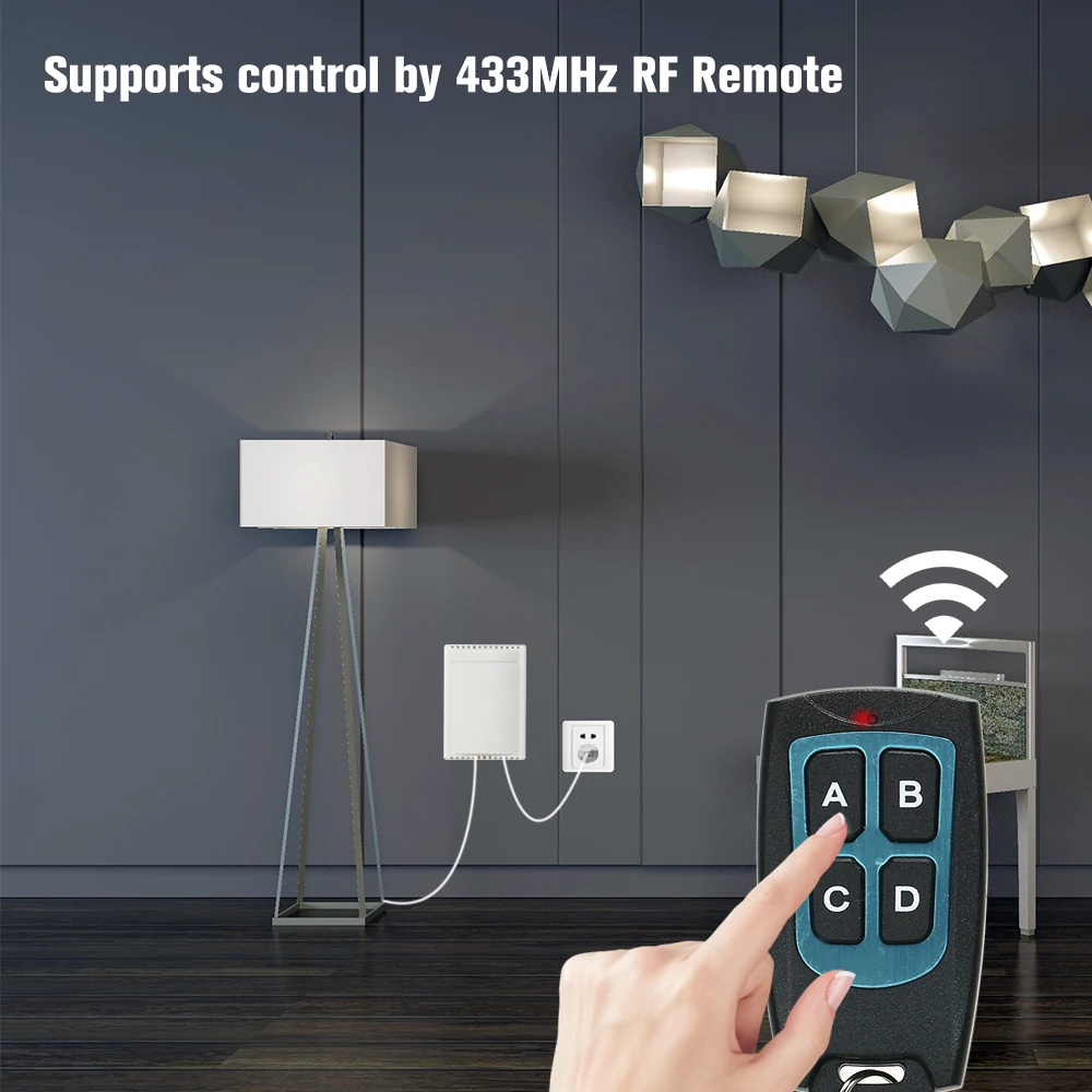 DC12V RF релейный модуль приемника передатчик тумблер умный дом автоматизация + DC 12V