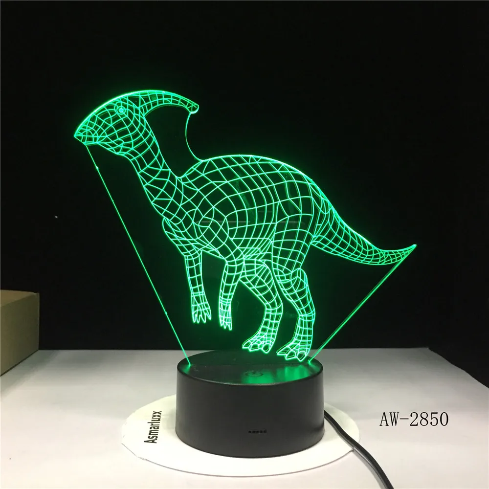 Stygimoloch Fabrosaurus коелогиз динозавр коитозавр 3d светодиодная лампа 7 цветов