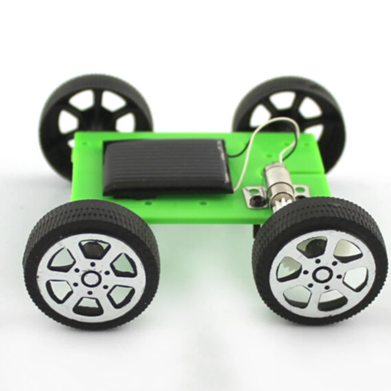 Мини Электрический Солнечный автомобиль модель игрушки DIY обучающая технология