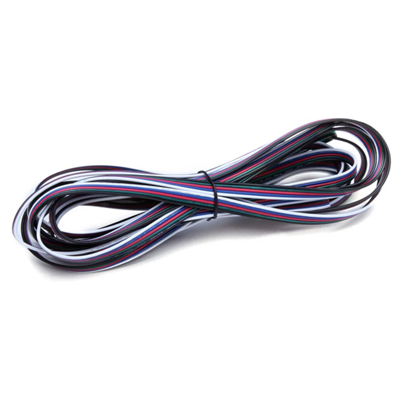 CLAITE 5 м контактный светодиодный RGB удлинитель провода разъем для 5050 3528 SMD