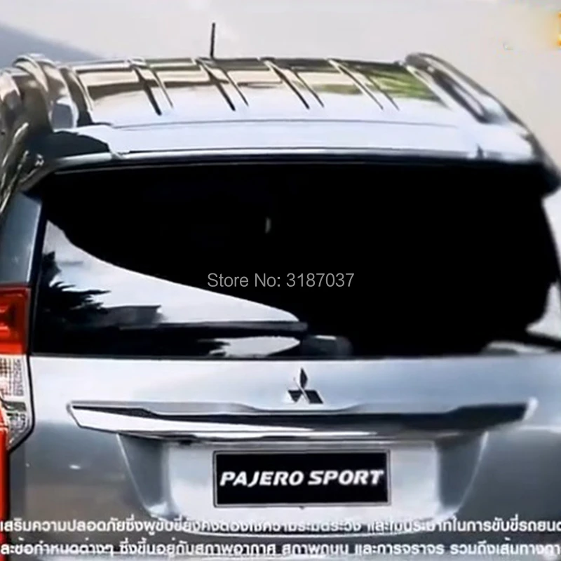 Спойлер для Mitsubishi Pajero Sport 2016-2019ABS Неокрашенный задний спойлер на крыло крышу
