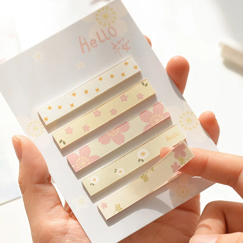 100 листов милый цветок блокноты для заметок градиентные наклейки планировщика