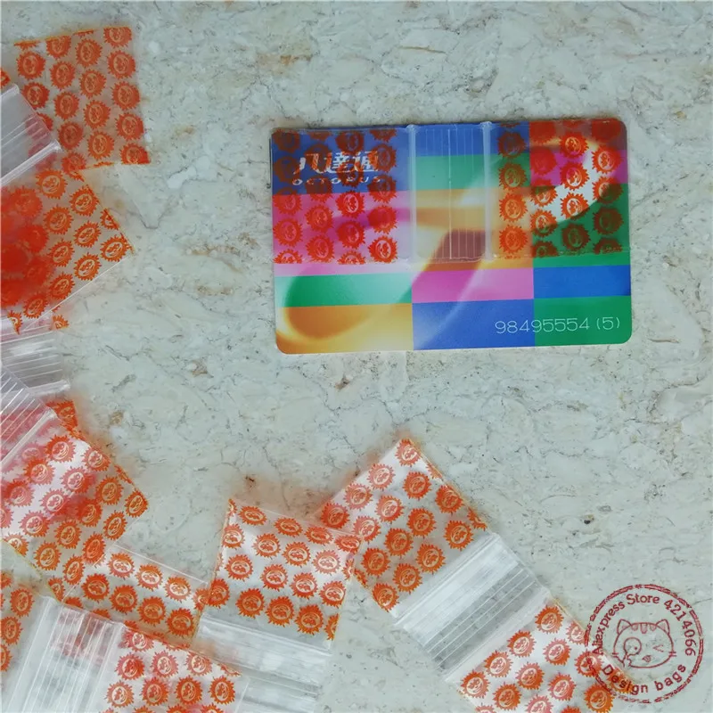 100 шт дизайн пластиковый ZipLock мешок Reclosable хранения печати Baggies (4 узора 24 размера