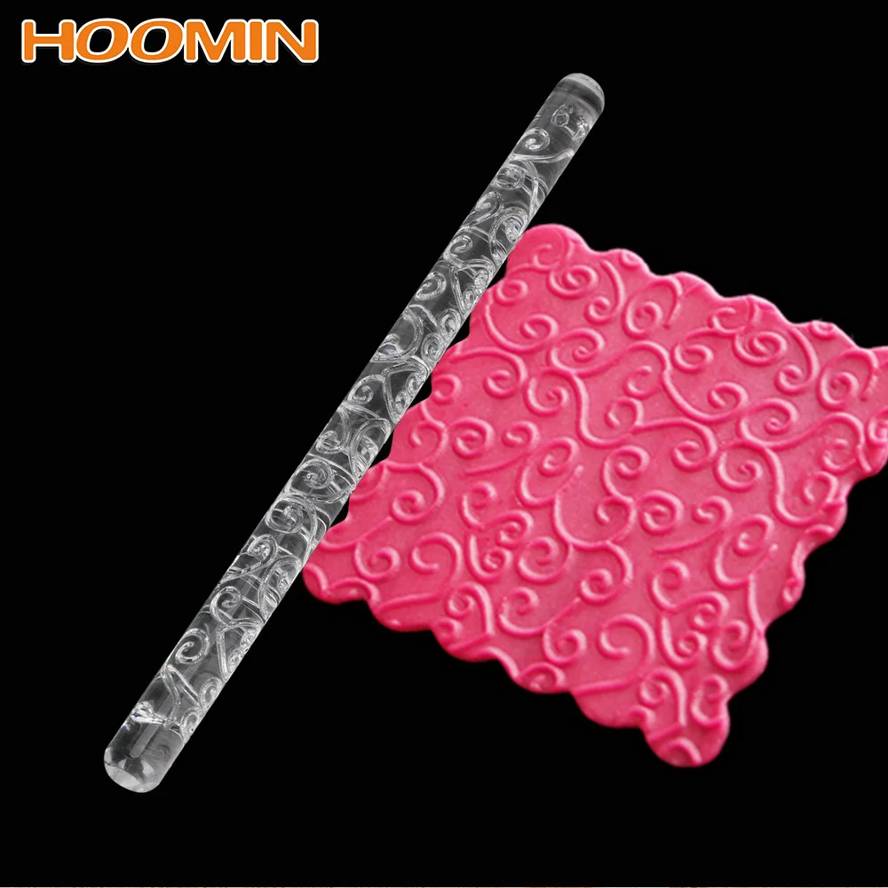 Скалка Для Тиснения HOOMIN для помадки и торта сахарного ремесла кондитерский ролик