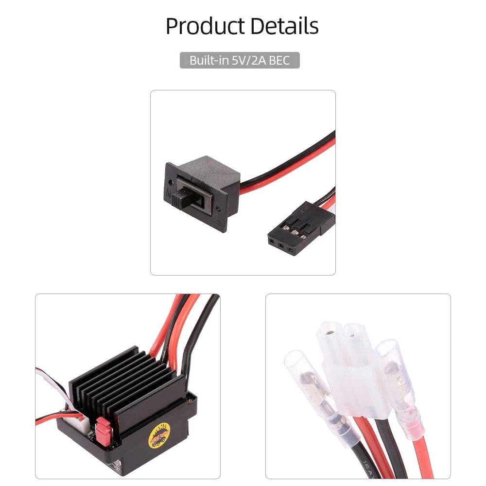 320A 2 3S RC матовый ESC электрический регулятор скорости с 5В/2а BEC совместимый 540/550