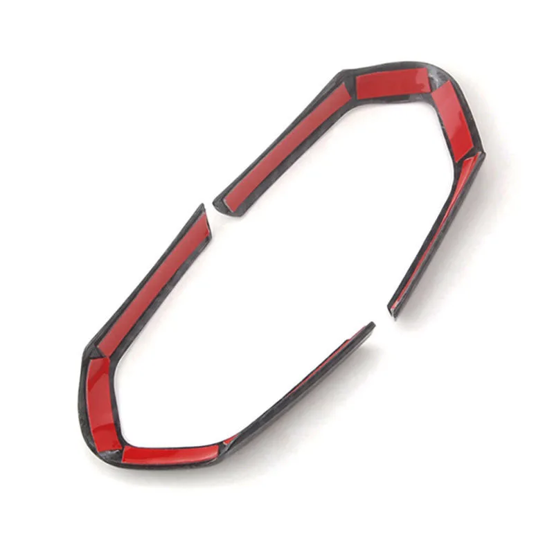 2 шт. ABS Chrom/углеродное волокно украшение рулевого колеса автомобиля накладка