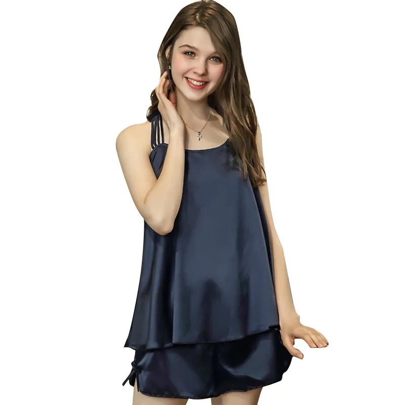 2018 Yao Ting New Pattern Sexy Soft Pajamas Maɺm Summer Camisole Shorts Home Furnishing Serve Suit Tz772 | Женская одежда