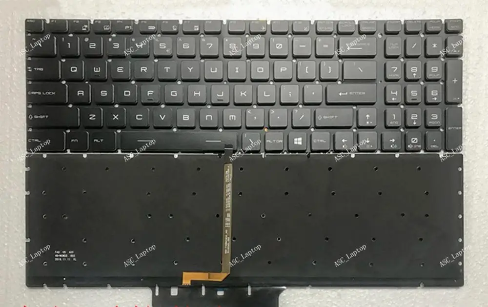 Новая английская клавиатура QWERTY Crystal для ноутбука MSI GV62 8RC 8RD 8RE GV72 7RD 7RE