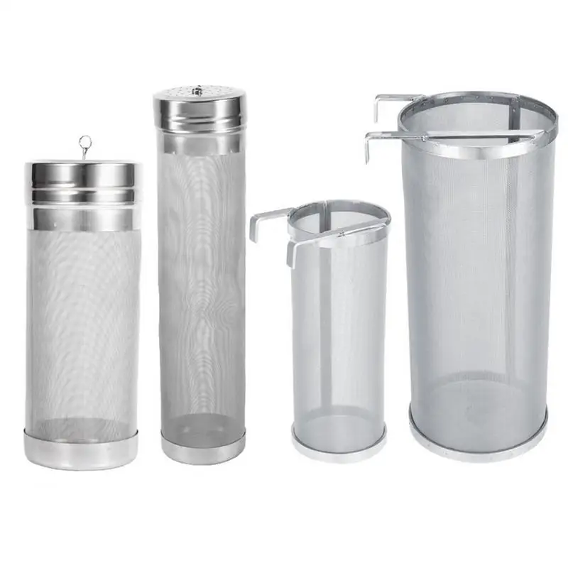 300 микрон Rvs Hop Spider Mesh Bier фильтр Voor Zelfgemaakte Brew Thuis Koffie Droog Hopper 7x18 см 7x29 домашний