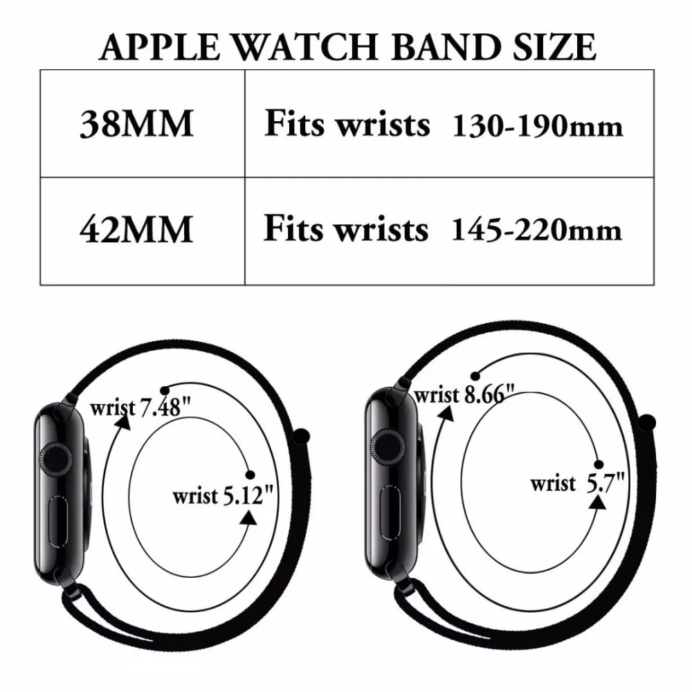 Цветной нейлоновый спортивный бесшовный репликация Band для Apple Watch серии 1/2/3/4