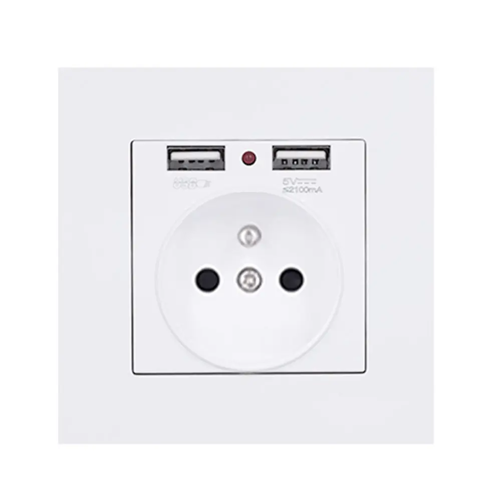 Домашний лучший двойной USB порт настенное зарядное устройство адаптер 13A