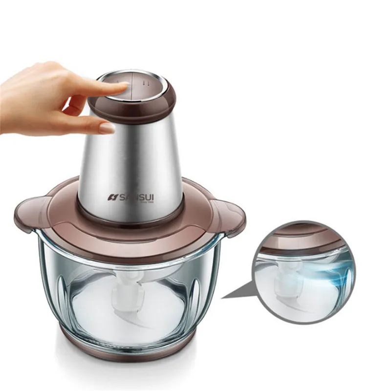 SANSUI JRJ-092 2L Multifunction Automatic Meat Grinder Mini Electric Vegetable Fruit Chopper Household Mincing Machine | Бытовая
