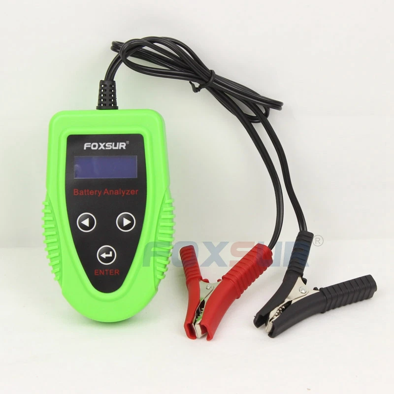 Foxsur 12V автомобиль Батарея детектор ЖК анализатор автомобильное зарядное