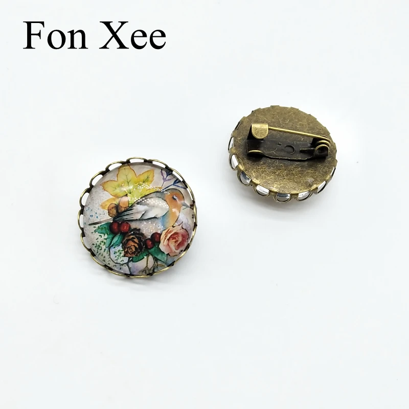 Fon Xee милые заколки с животными значок в виде кошки белки оленя птицы детские
