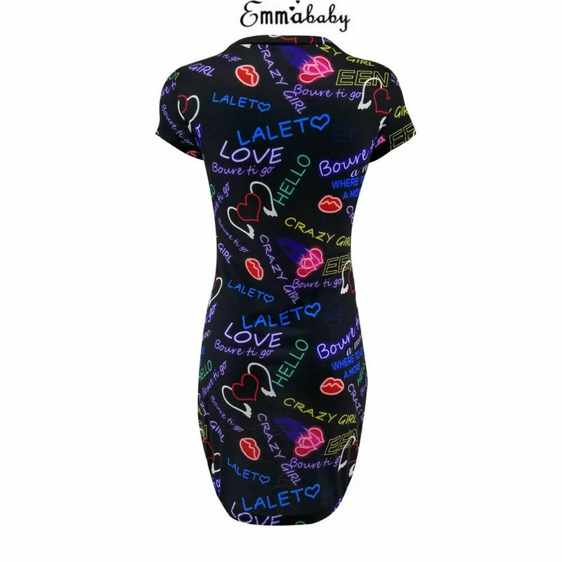 Женское Бандажное облегающее платье с коротким рукавом и круглым вырезом
