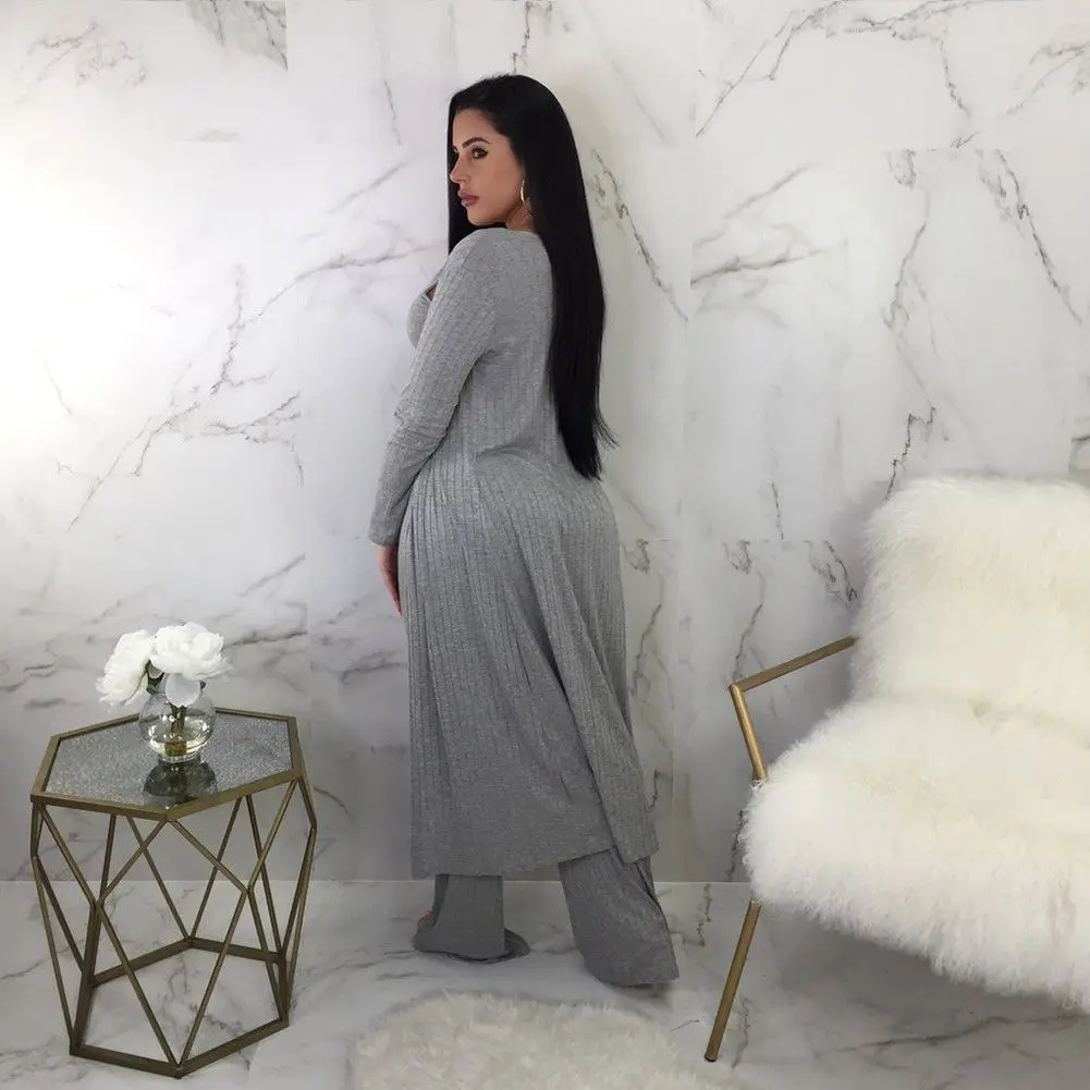 Осенний женский свободный спортивный костюм из 3 предметов плащ + укороченный топ