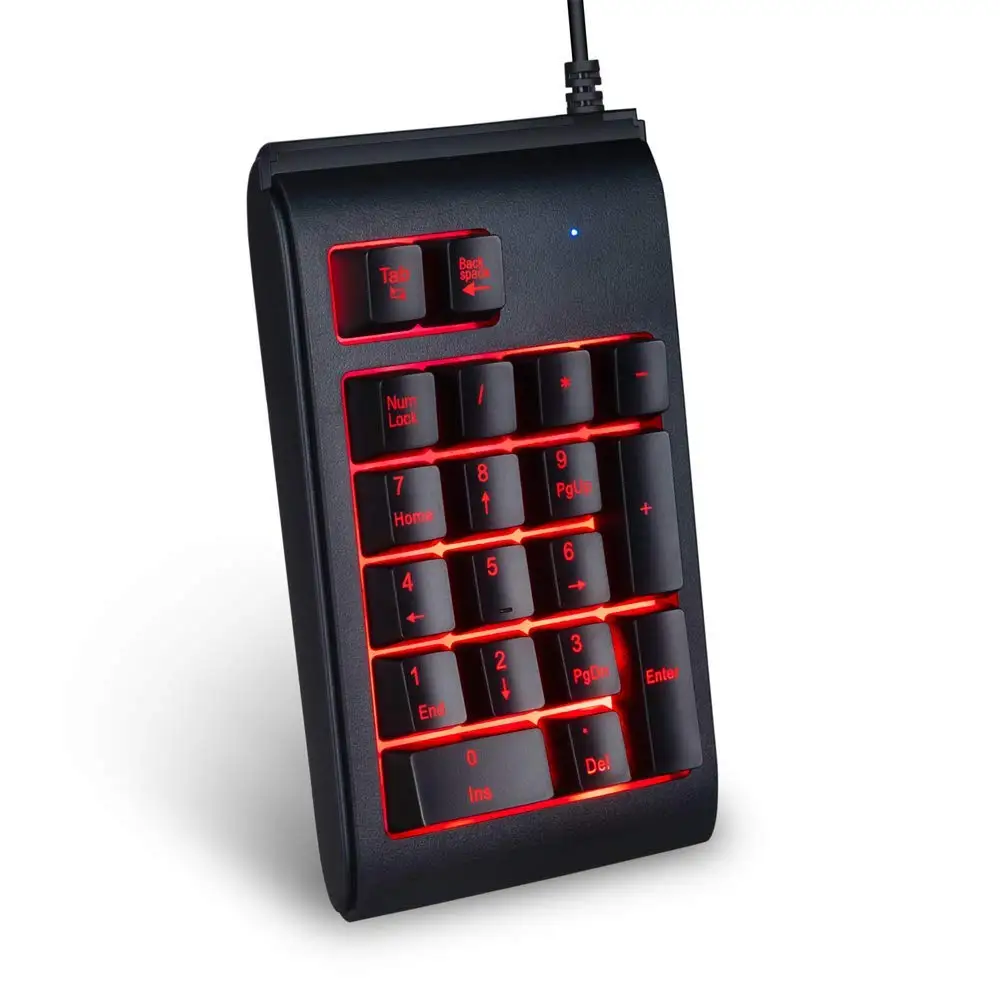 IG Usb цифровая клавиатура 3 цвета задние фонари портативный тонкий мини для