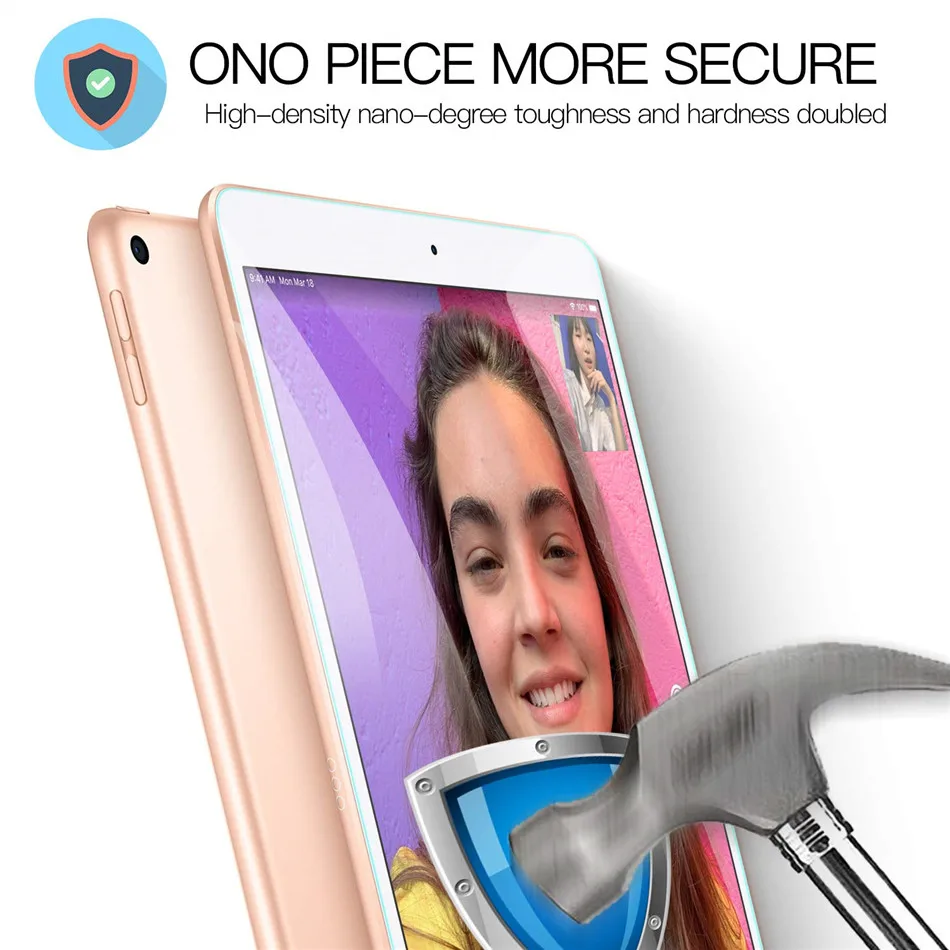 2 шт. защитная пленка для iPad air 3 (2019) A2125 ультрапрозрачное закаленное стекло