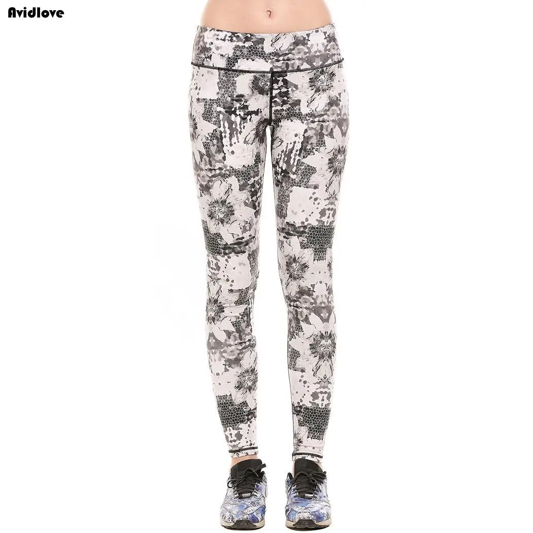 Новый Йога Леггинсы талии спорт Фитнес Running эластичные тонкие печать бег Для