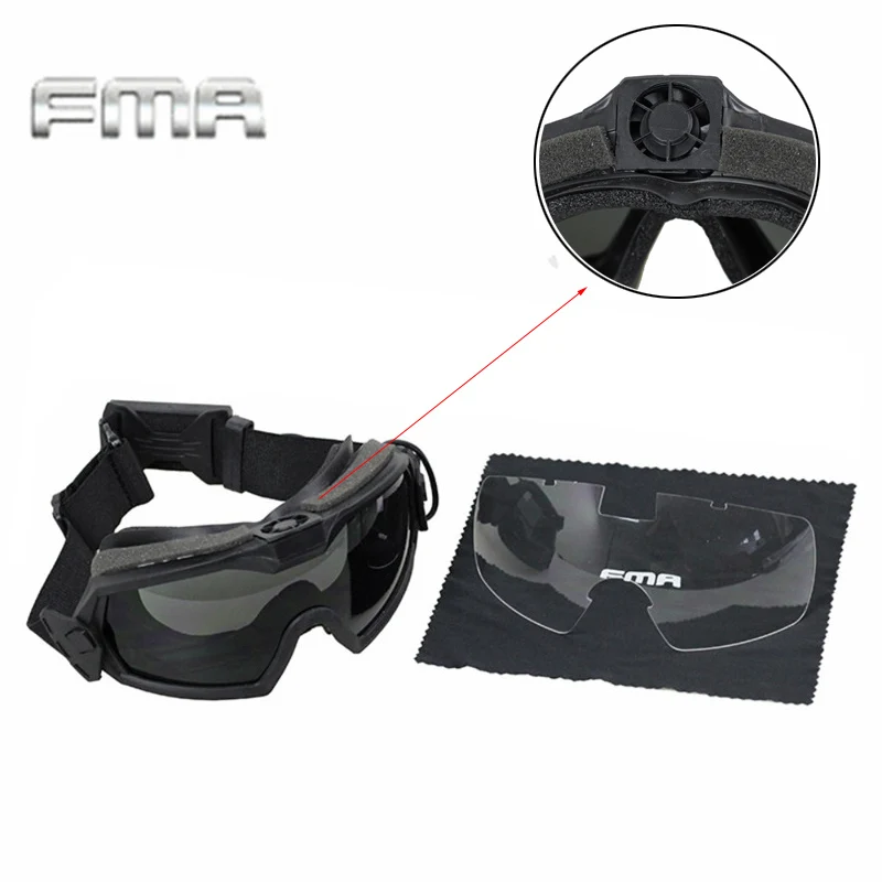 FMA Тактический Googles Airsoft очки для пейнтбола защиты LPG01BK12 2R регулятор обновлен
