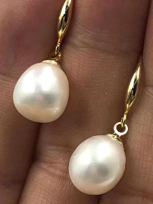 Ручной работы огромный культивированный бисер TwoPin Белый ручной 10 12 мм Южное море