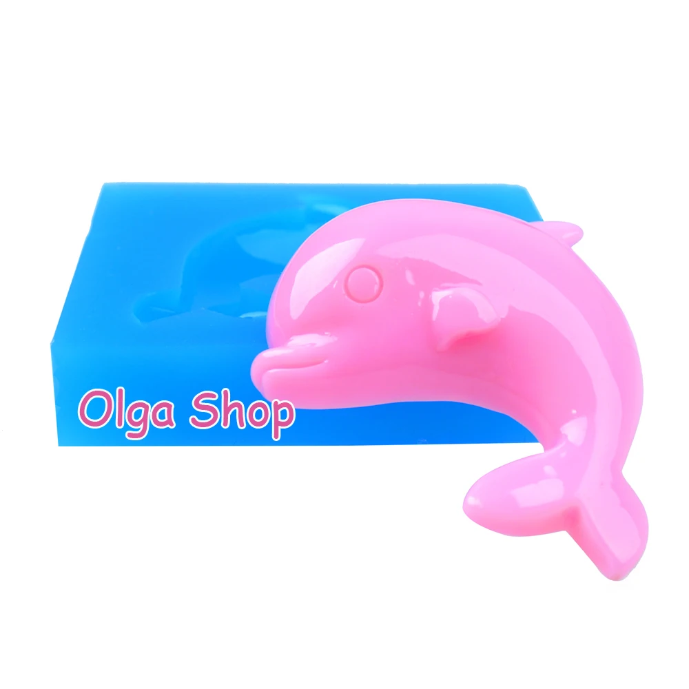 DYL549 47 9 мм силиконовая форма Дельфин МОРСКАЯ ФОРМА в виде животных Sugarcraft Fondant