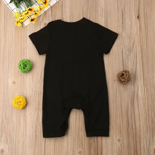 Милый хлопковый комбинезон для новорожденных мальчиков и девочек одежда с