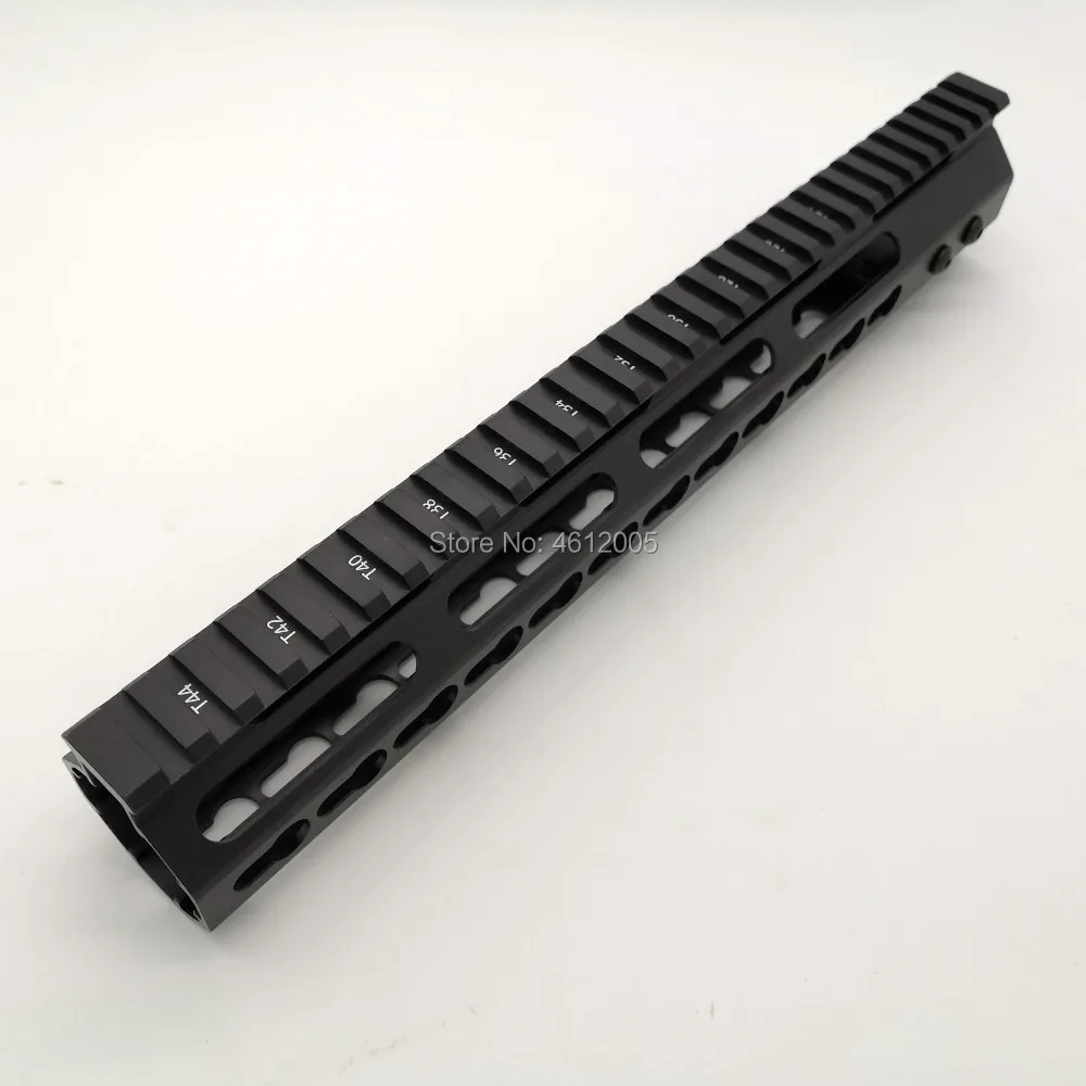 12 дюймов keymod трубчатое цевье Super Slim ar 15 Handguard Quad Rail W/гайка для M4 M16|Кронштейны и