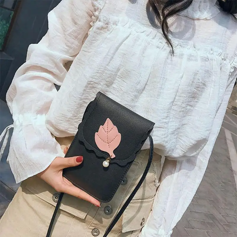 Портативная мини сумка для телефона из искусственной кожи девочек сумки на плечо