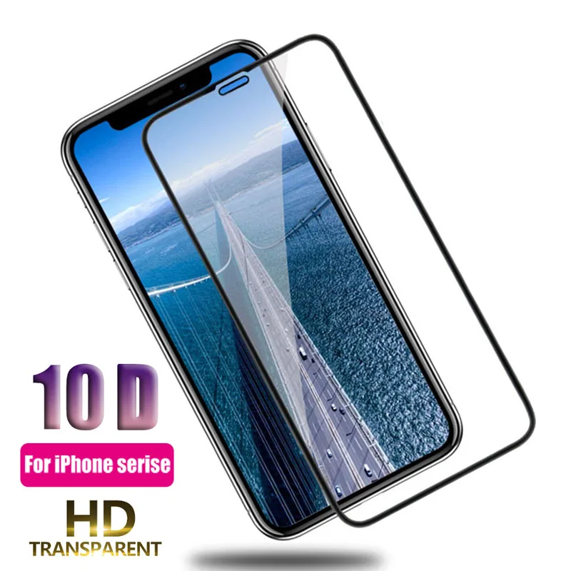 10D стекло для Apple Iphone 12 Pro Max Защита экрана 11 SE 2020 XS XR 7 8 Plus 6 6s защитное | Мобильные