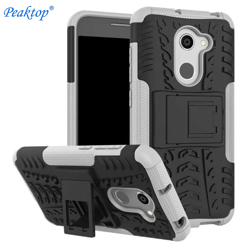Peaktop For Cover Alcatel A3 Case Armor Hard PC soft Silicone A 3 a3 5046 5046Y 5046D with Holder Stand 5.0&quot | Мобильные