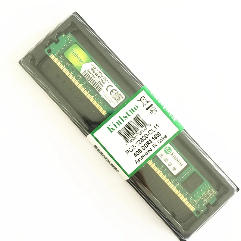 

ОЗУ Kinlstuo DDR3, 4 Гб, 1600 МГц, 1,5 контактов, 12800 в, DIMM PC