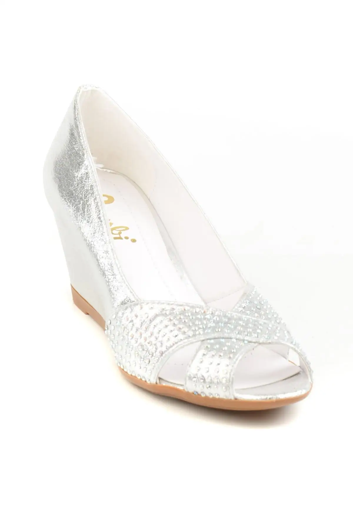 Женские туфли на танкетке Bambi Lame D0114888809|Женские туфли| |
