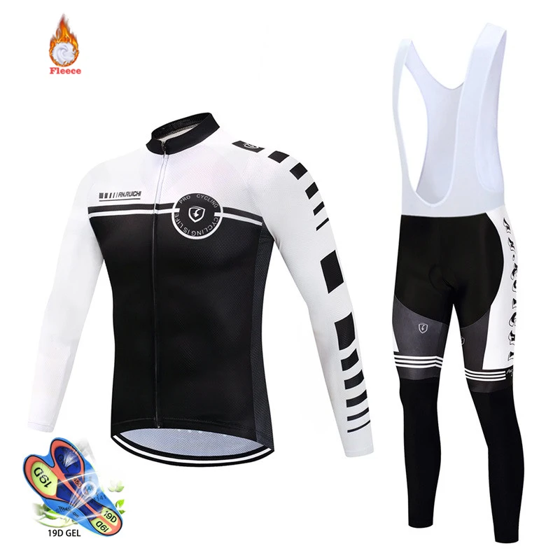 Abbigliamento Ciclismo Invern 2019 Pro Team Зимняя Теплая Флисовая одежда для велоспорта