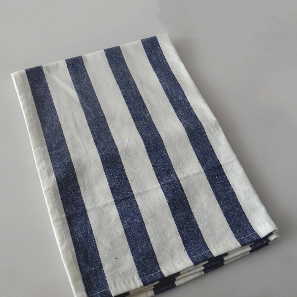 Новинка 2019 льняные хлопковые полосатые кухонные коврики для стола салфетка