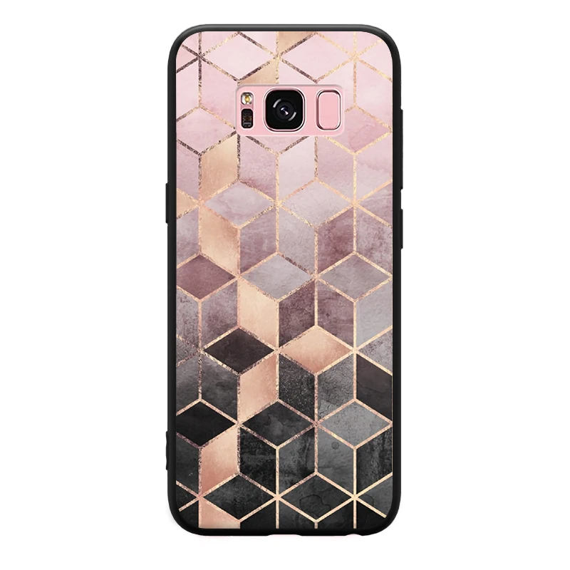 Irregular Solid Geometry Marble Pattern For Samsung Galaxy A3 A5 A8 J3 J5 J7 2015 2016 2017 2018 Hard Phone Case | Мобильные