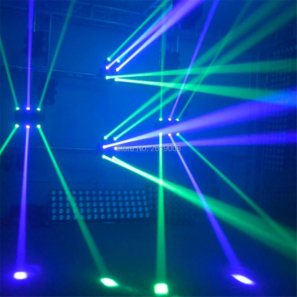 

6PCS/LOT Night Club Lighting LED 6 Heads RGBW Multi Color Led Beam 4-in-1 6pcs 10W LED Stage Light Six Shooter RGBW 4in1 LED