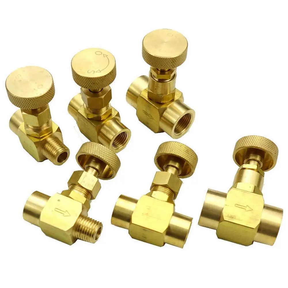 Прочный латунный игольчатый клапан 1/8 дюйма 1/4 3/8 NPT BSP 1000 фунтов на кв. дюйм