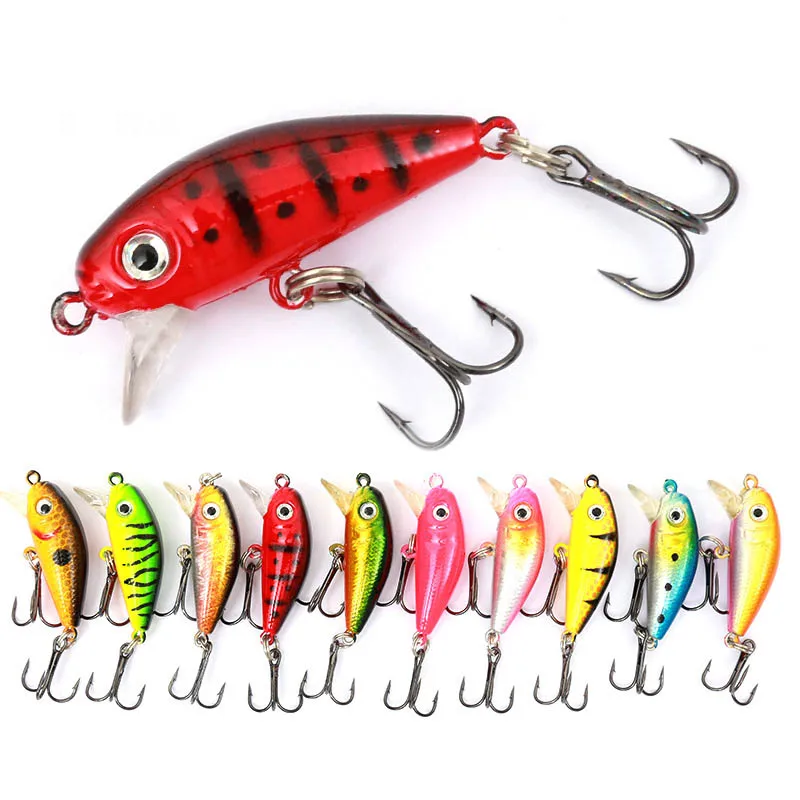 Jeebel 10 шт./лот гольян Crankbait Жесткий Bait 3 5 см/4 г Рыбалка приманки набор искусственный