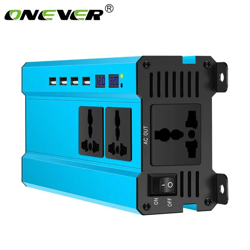 Автомобильный солнечный инвертор Onever 5000 Вт светодиодный синусоидальный